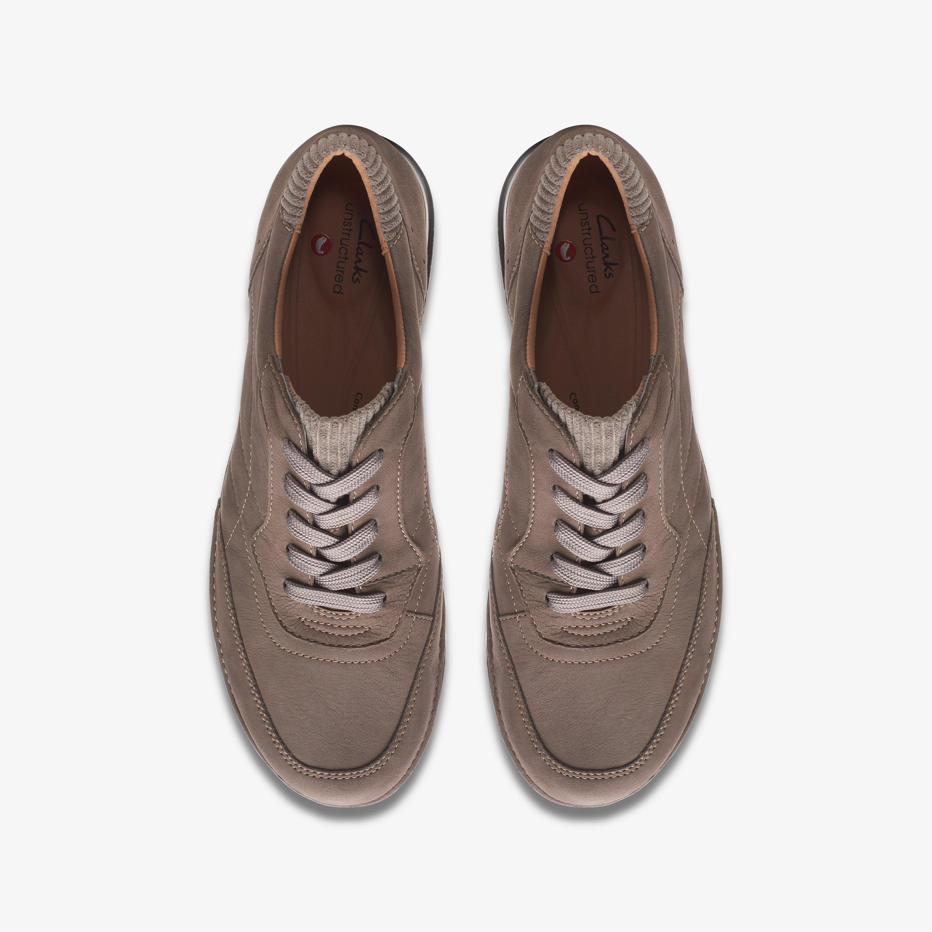 Clarks Appley Tie Women's Taupe Nubuckuck Shoes