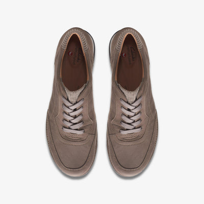 Clarks Appley Tie Women's Taupe Nubuckuck Shoes