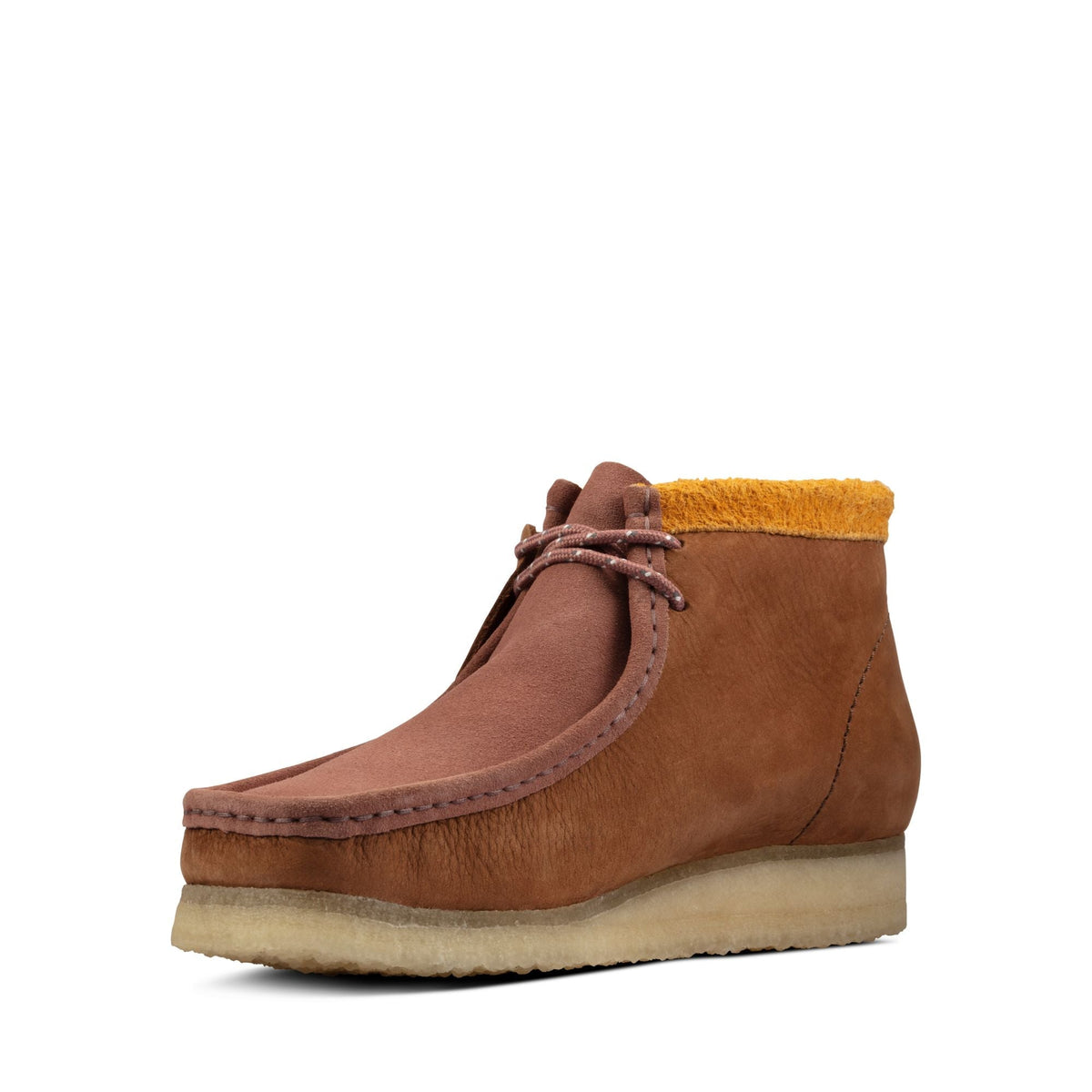 Clarks Originals Wallabee Boot Men's Multicolor Brown and Tan Suede 26163074 - additional view 4