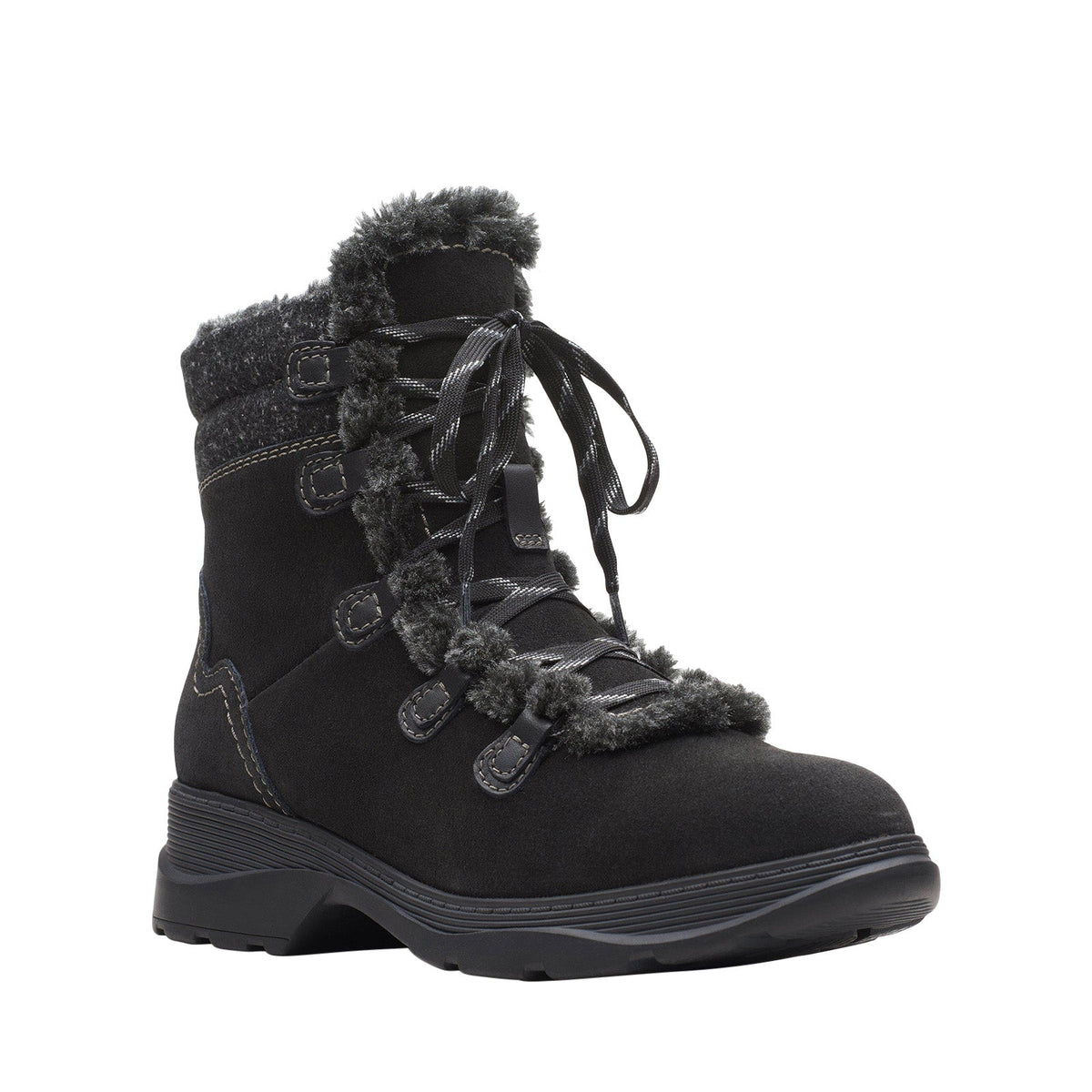 Clarks Aveleigh Edge Women's Black Suede 26163926 — product view 2