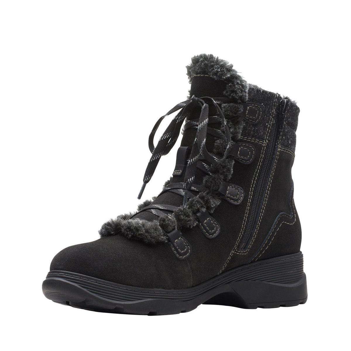Clarks Aveleigh Edge Women's Black Suede 26163926 — product view 6