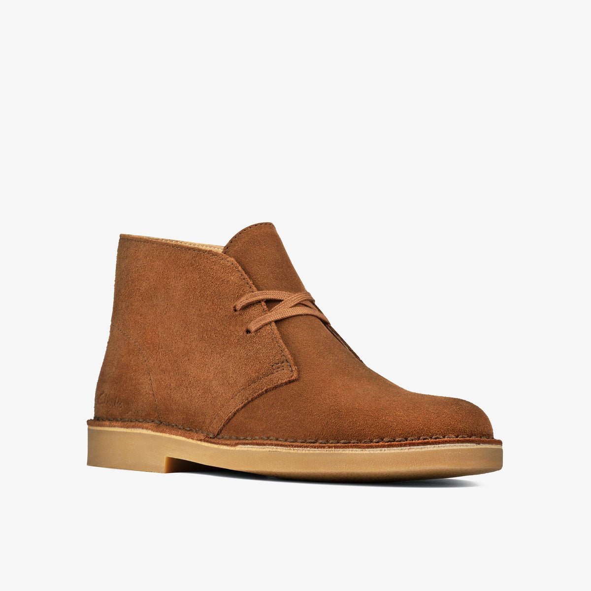 Clarks Originals Desert Boot 2 Women's Dark Tan Suede 26163980 — rear view
