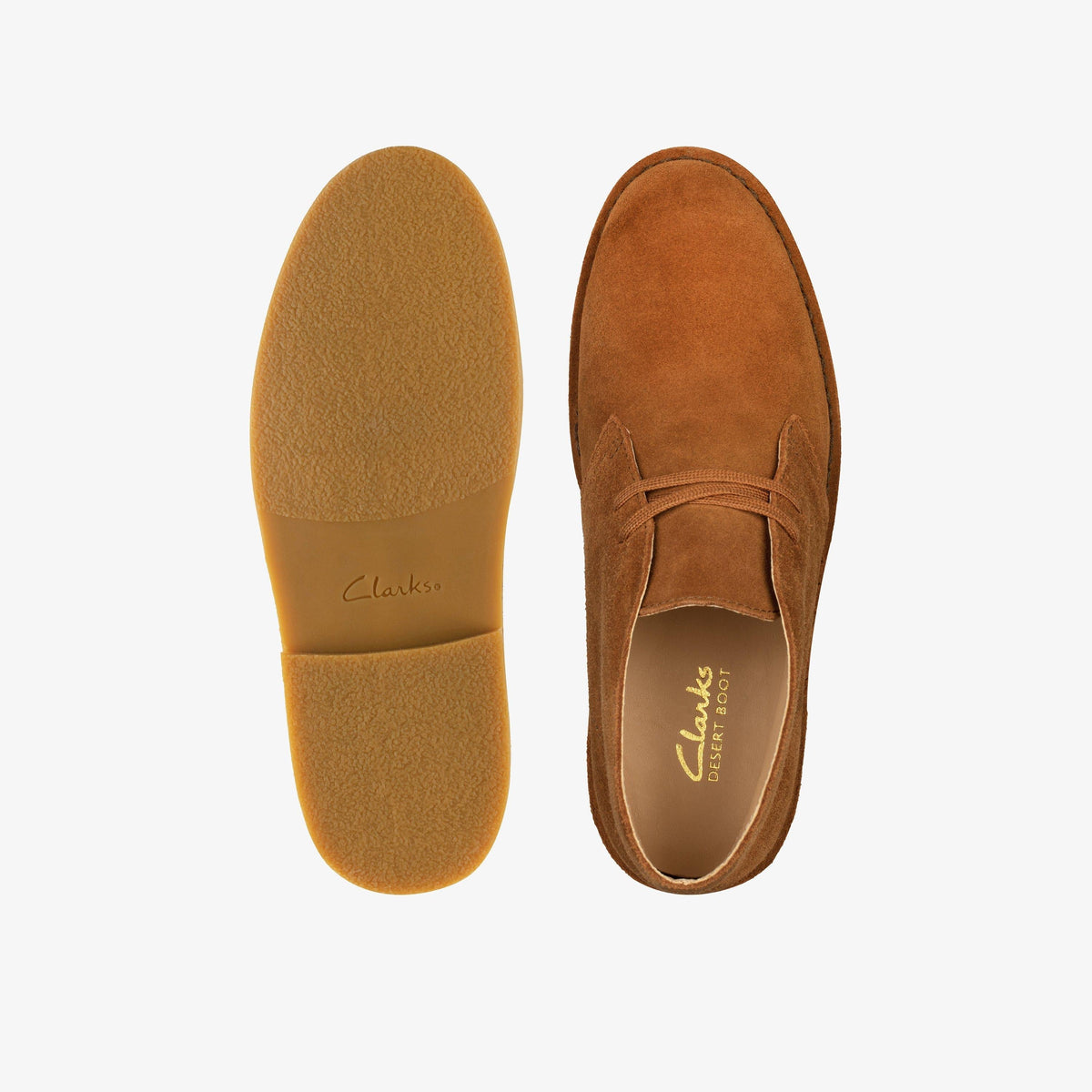 Clarks Originals Desert Boot 2 Women's Dark Tan Suede 26163980 — top view