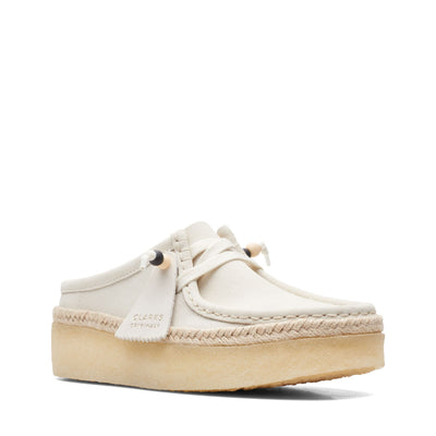 Clarks Originals Wallabee Cup Lo Men's White Suede Casual Shoes