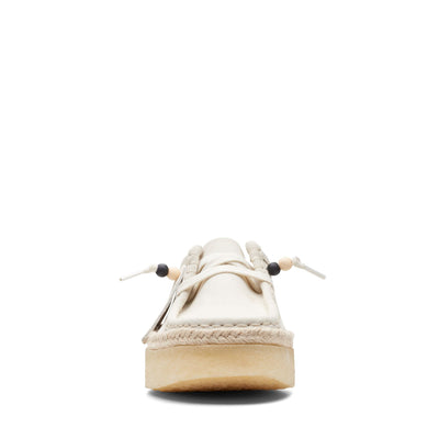 Clarks Originals Wallabee Cup Lo Men's White Suede Casual Shoes