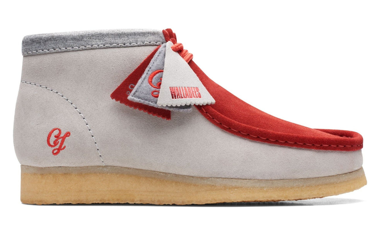 Clarks Originals Wallabee VCY Men's Red/Grey Suede 26165076