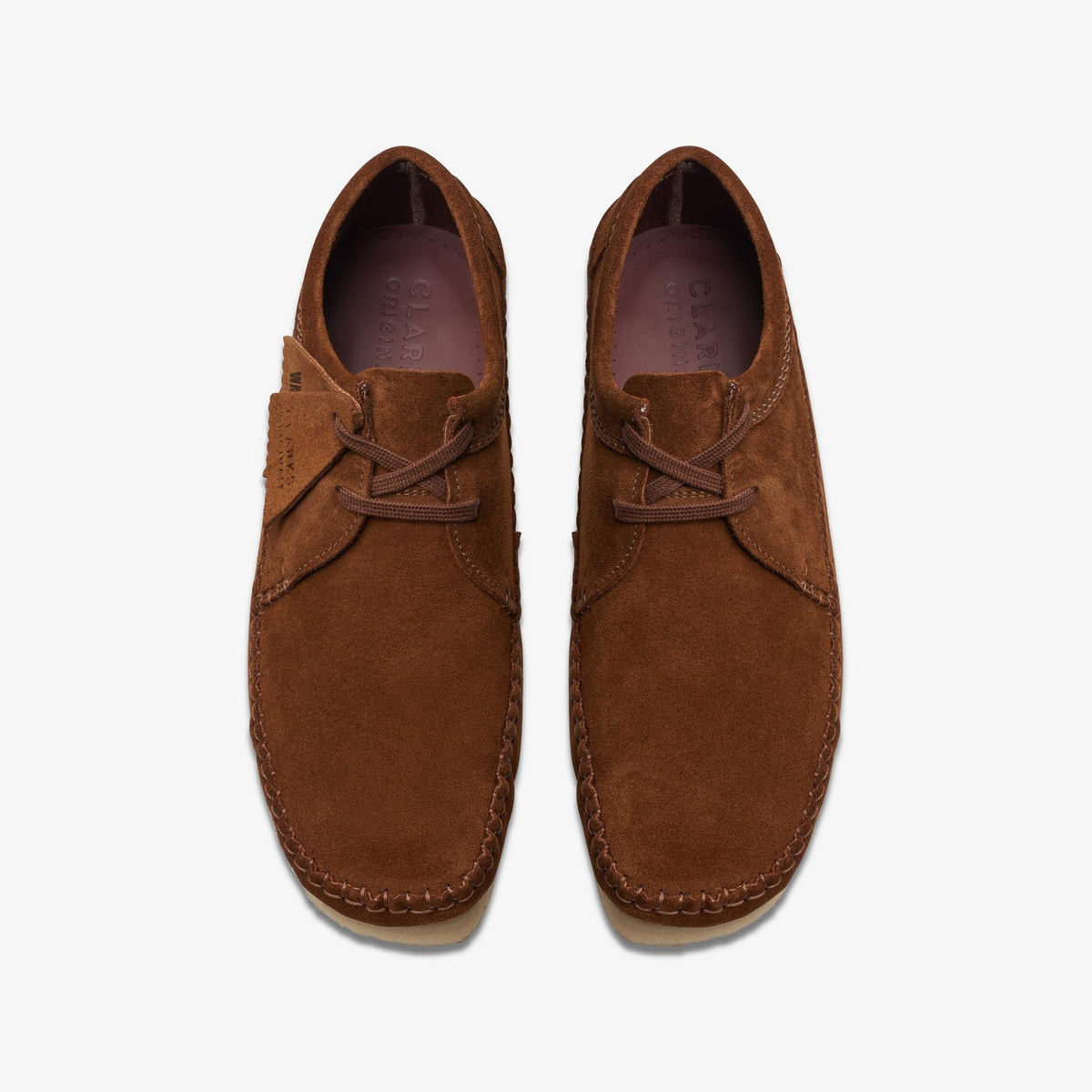 Clarks Originals Weaver Men's Cola Suede 26165082 — top view