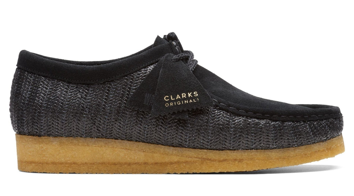 Clarks Originals Wallabee Raffia Men's Black Textile 26165512