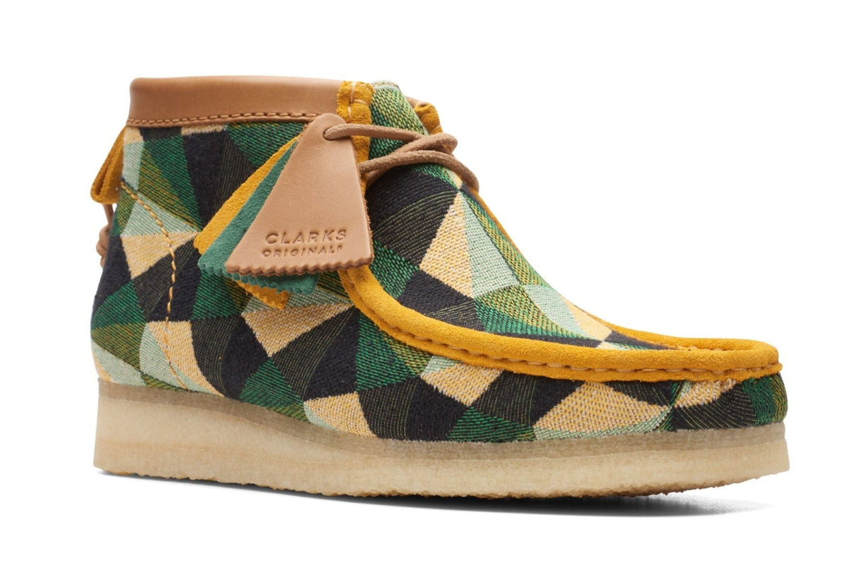 Clarks Originals Wallabee Boot Men's Green/Multicolor 26165732 — side view