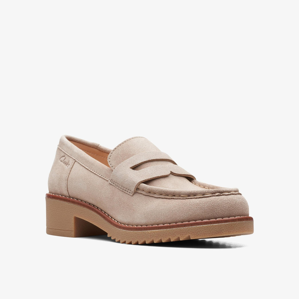 Clarks EDEN STYLE Women's Sand Suede 26166686 — rear view
