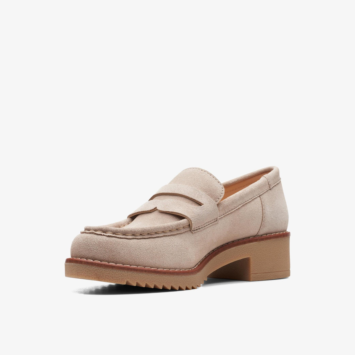 Clarks EDEN STYLE Women's Sand Suede 26166686 — sole view