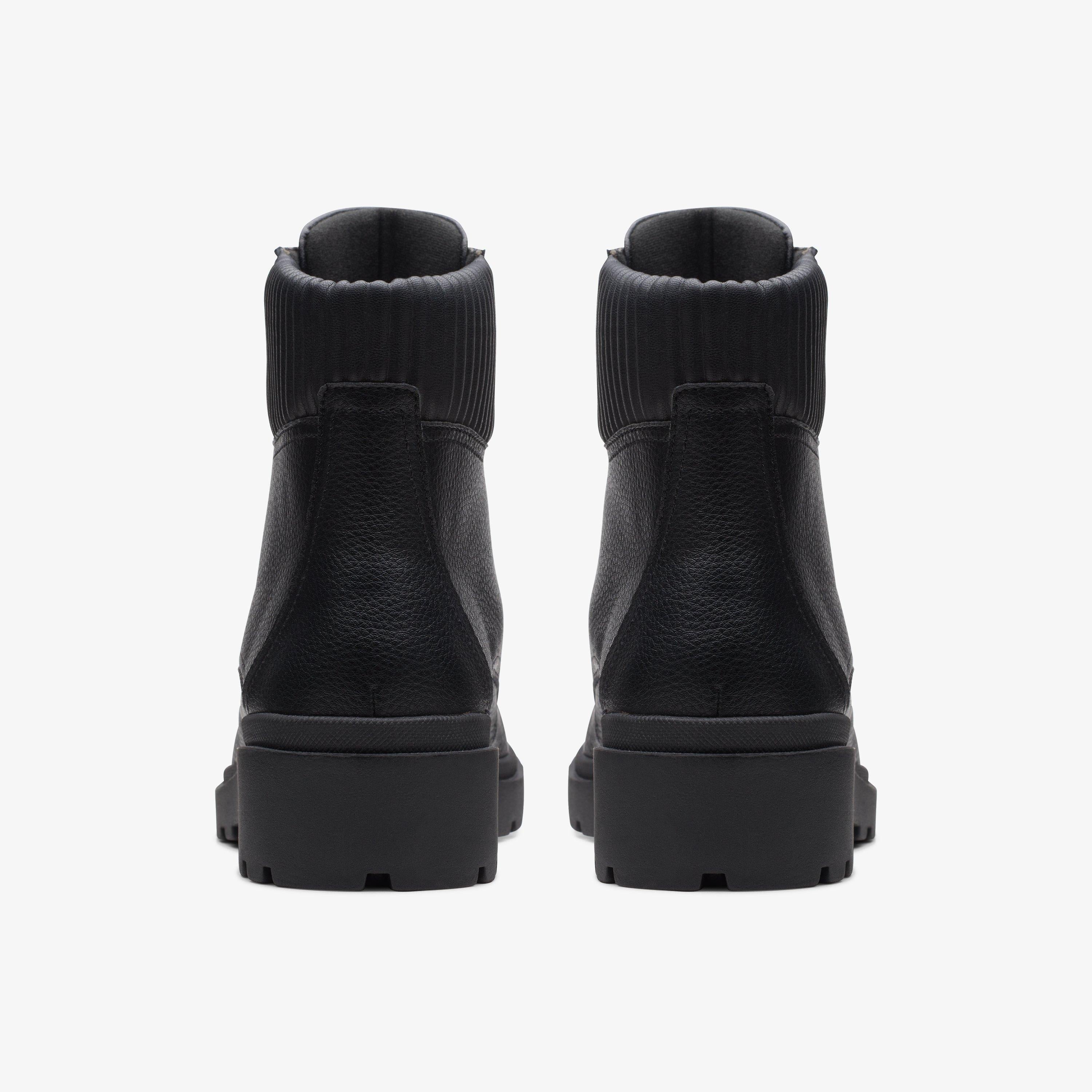 Clarks Calla Zip Women's Black Leatherrherther Boots
