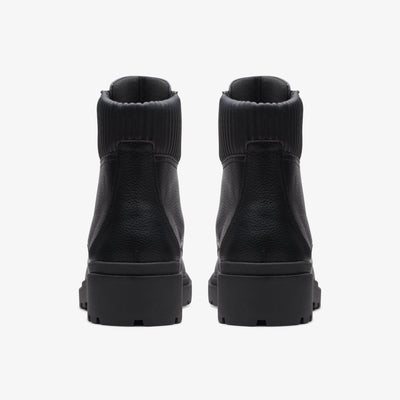 Clarks Calla Zip Women's Black Leatherrherther Boots