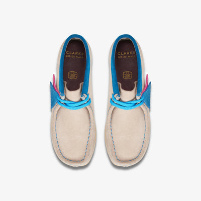 Clarks Originals Wallabee Boot O Wide Width Youth Sand Combi