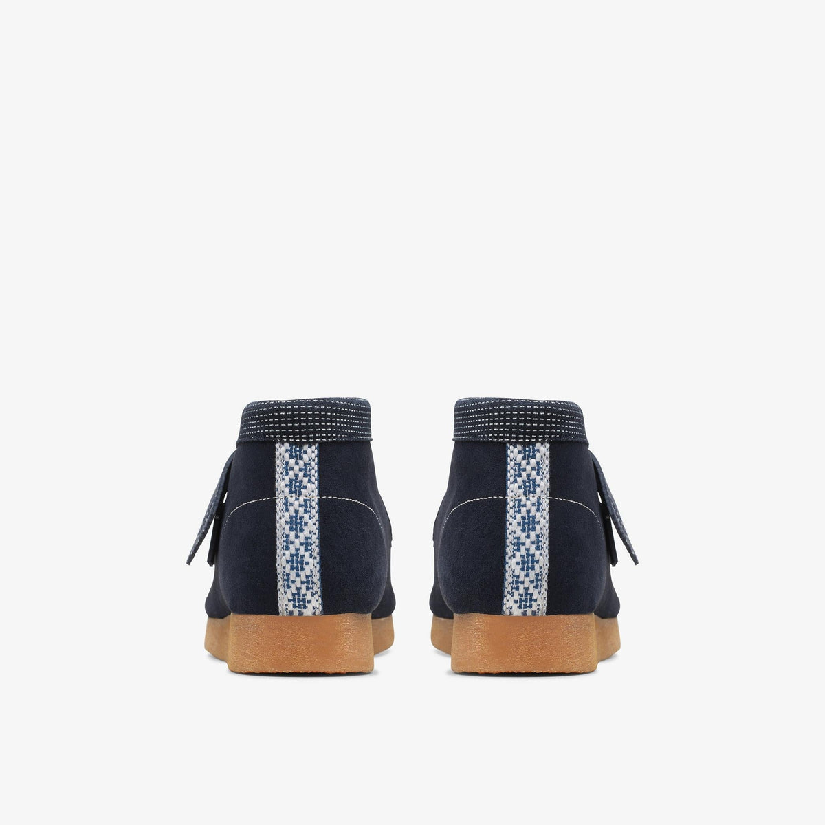 Clarks Originals Wallabee Boot PS Kids' Unisex Navy Combination Suede Wide Width 26168133 — detail view