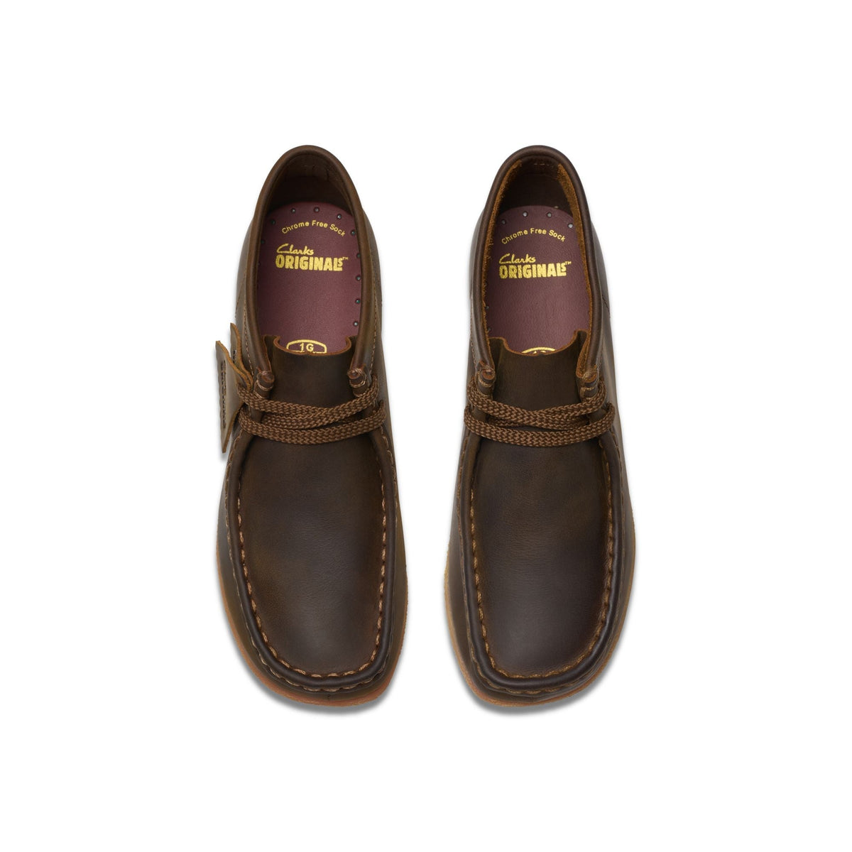 Clarks Originals Wallabee Boot Kids' Unisex Beeswax Brown Leather 26168134 - additional view 6