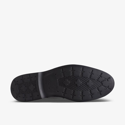 Clarks Malwood Lace Men's Black Leather 26168162 — rear view