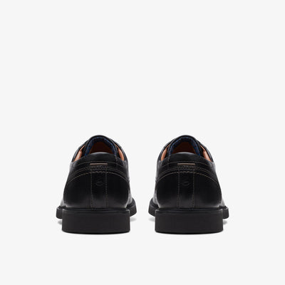 Clarks Malwood Lace Men's Black Leather 26168162 — detail view