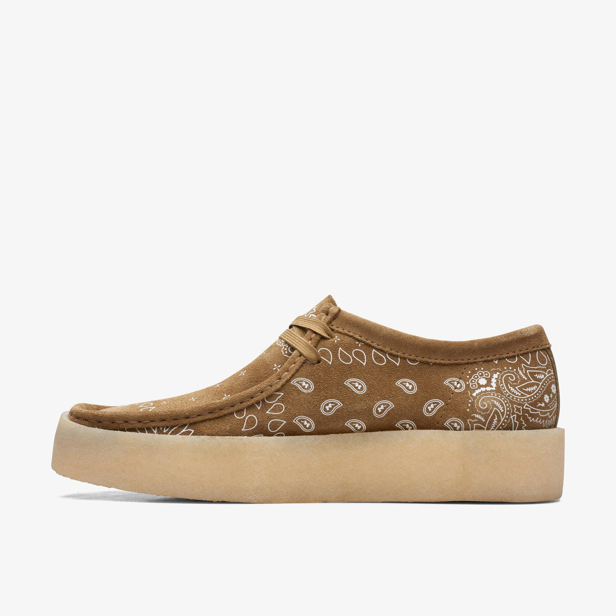 Clarks Originals Wallabee Cup Men's Dark Olive Print 26168523 — side view