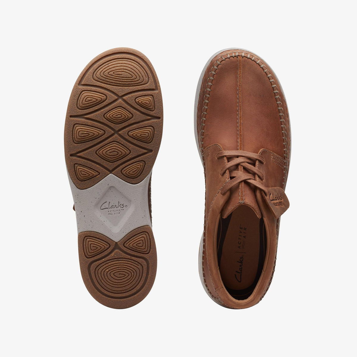 Clarks Nature 5 Tie Men's Beeswax Leather 26168592 — top view