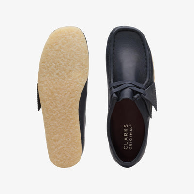 Clarks Originals Wallabee - Navy Leather Women's Navy Leather 26168642 — top view
