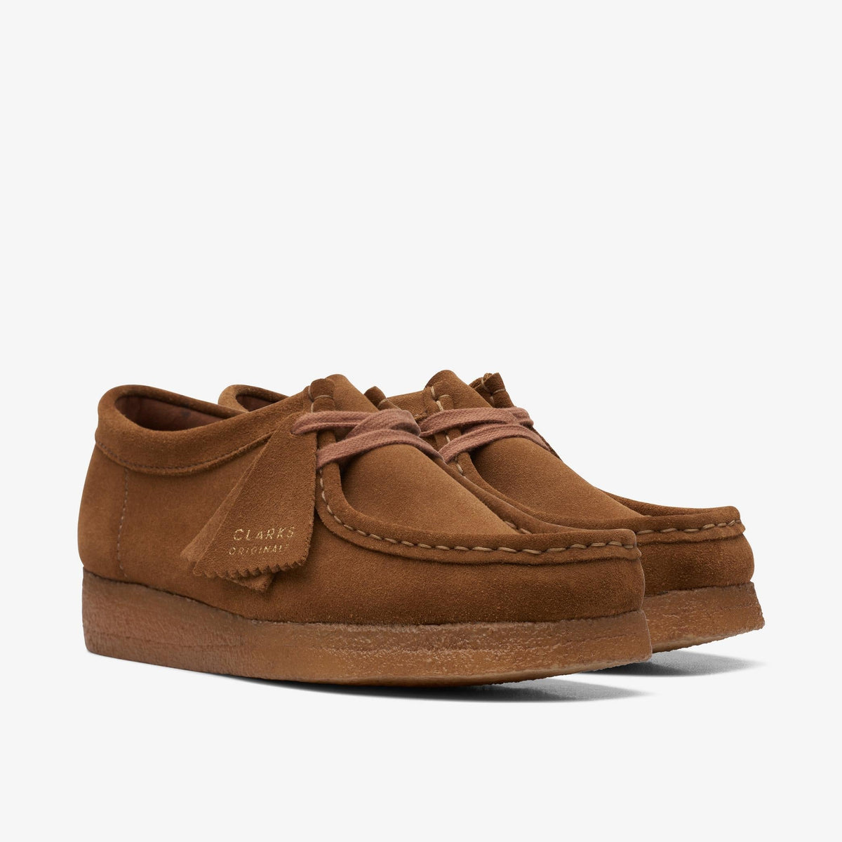 Clarks Originals Wallabee Women's Cola Brown Suede 26168668 — sole view