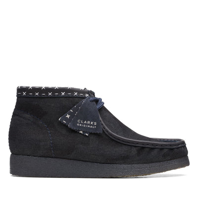 Clarks Originals Wallabee Boot Men's Denim Blue Syn
