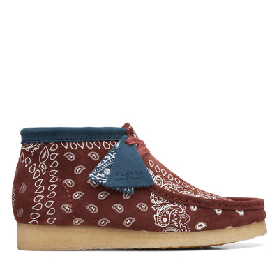 Clarks Originals Wallabee Boot Men's Brick Paisley