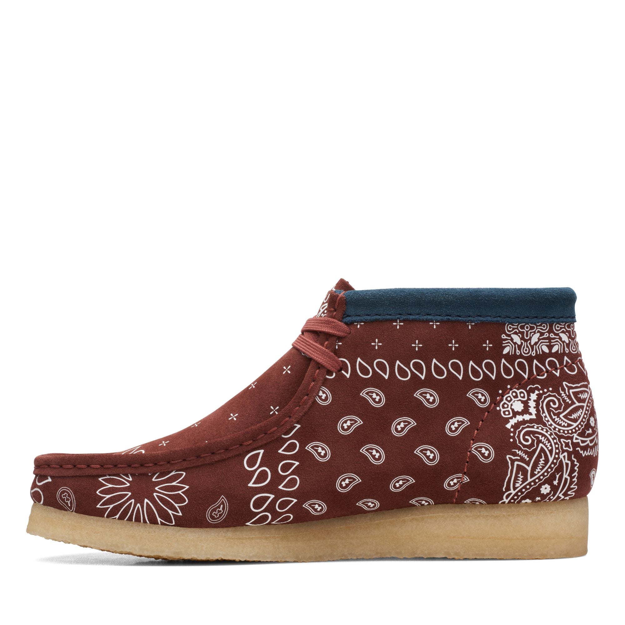 Clarks Originals Wallabee Boot Men's Brick Paisley