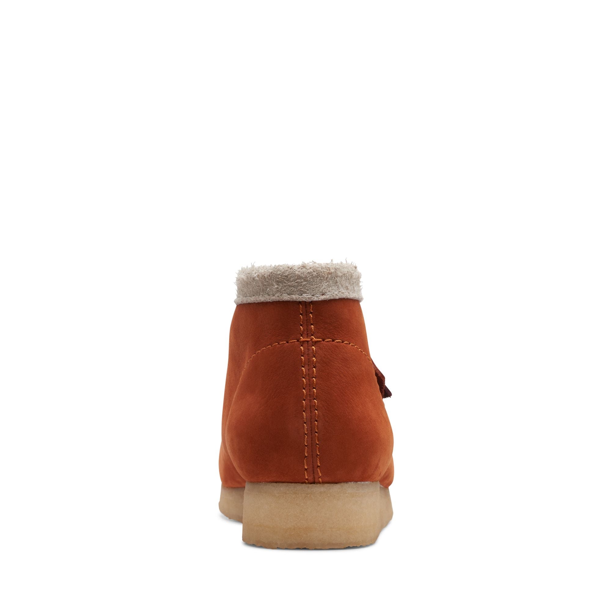 Clarks Originals Wallabee Boot Men's Drk Orange Combi