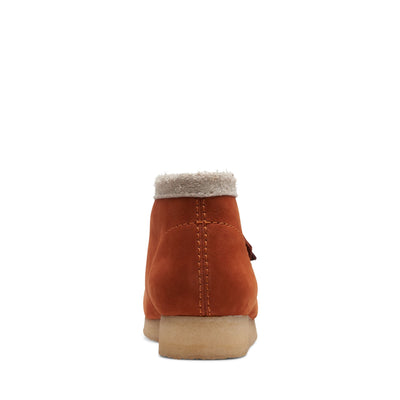 Clarks Originals Wallabee Boot Men's Drk Orange Combi
