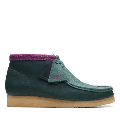 Clarks Originals Wallabee Boot Men's Green Purple Combi Leather 26168831