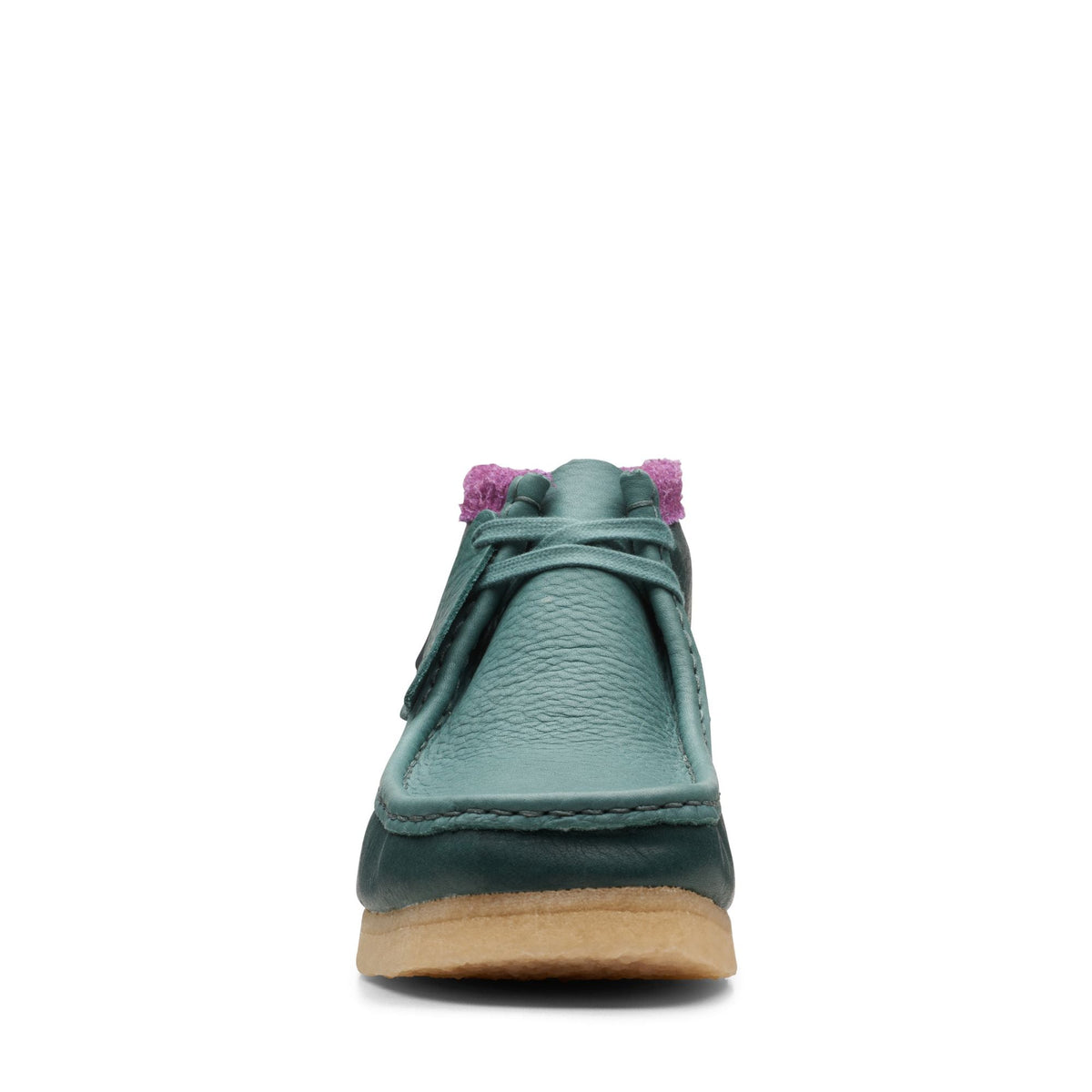 Clarks Originals Wallabee Boot Men's Green Purple Combi Leather 26168831 - additional view 6