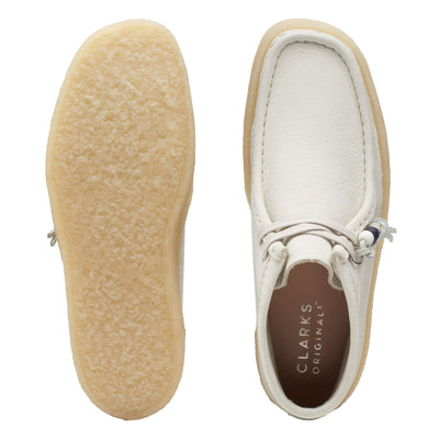 [26168988] WOMENS CLARKS WALLABEE CUP BT WHITE NUBUCK