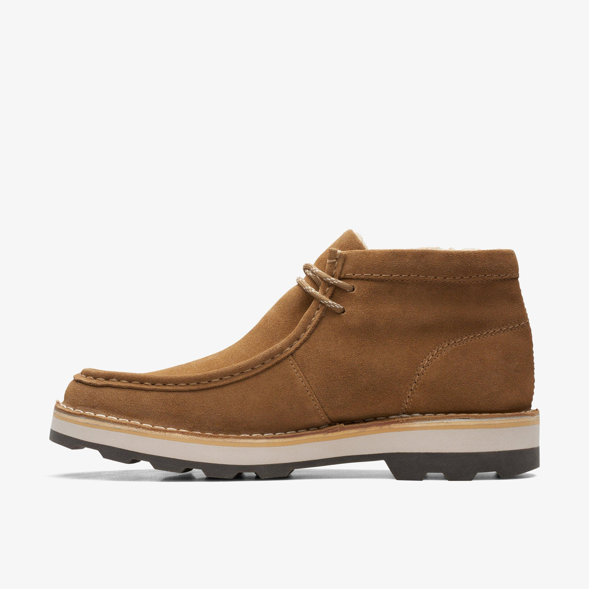 Clarks Corston Wally WP Men's Dark Sand Wool-Lined 26169526 — side view
