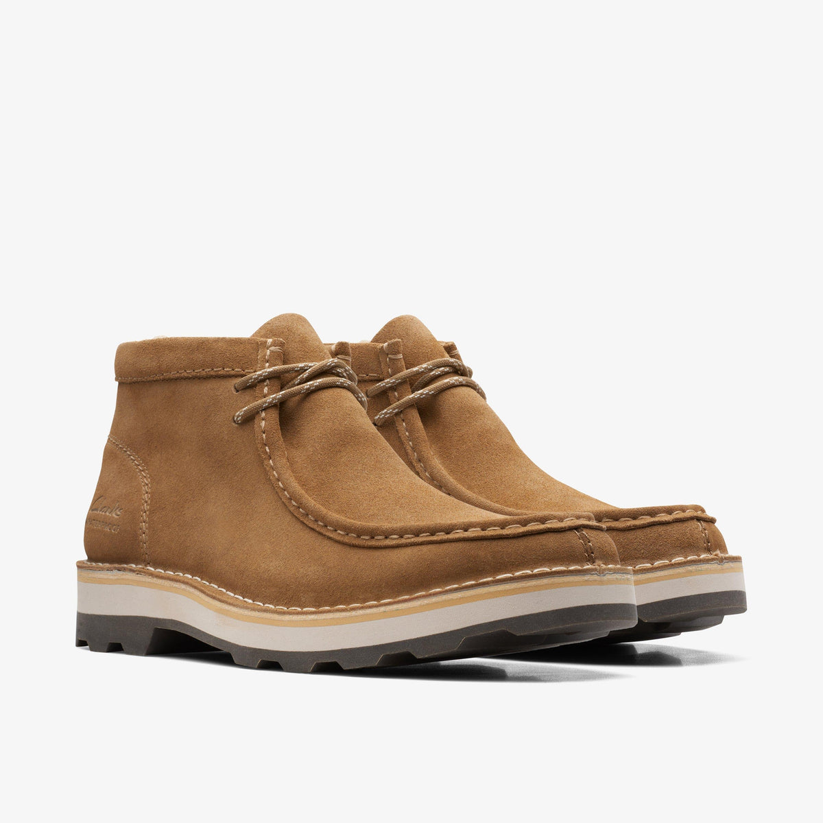Clarks Corston Wally WP Men's Dark Sand Wool-Lined 26169526 — sole view