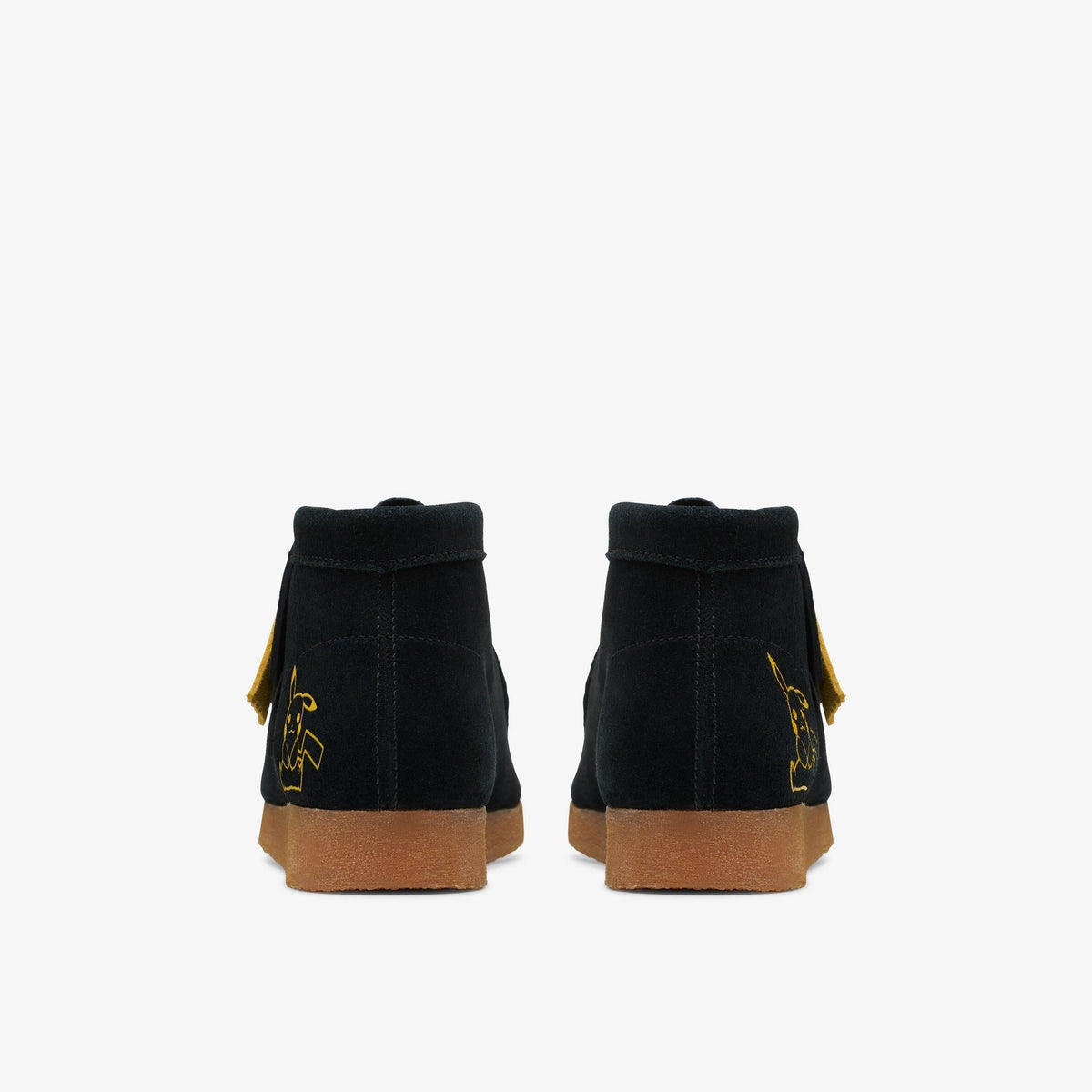 Clarks Originals x Pokémon Wallabee Mist Kids' Unisex Black Print Suede 26169543 — detail view