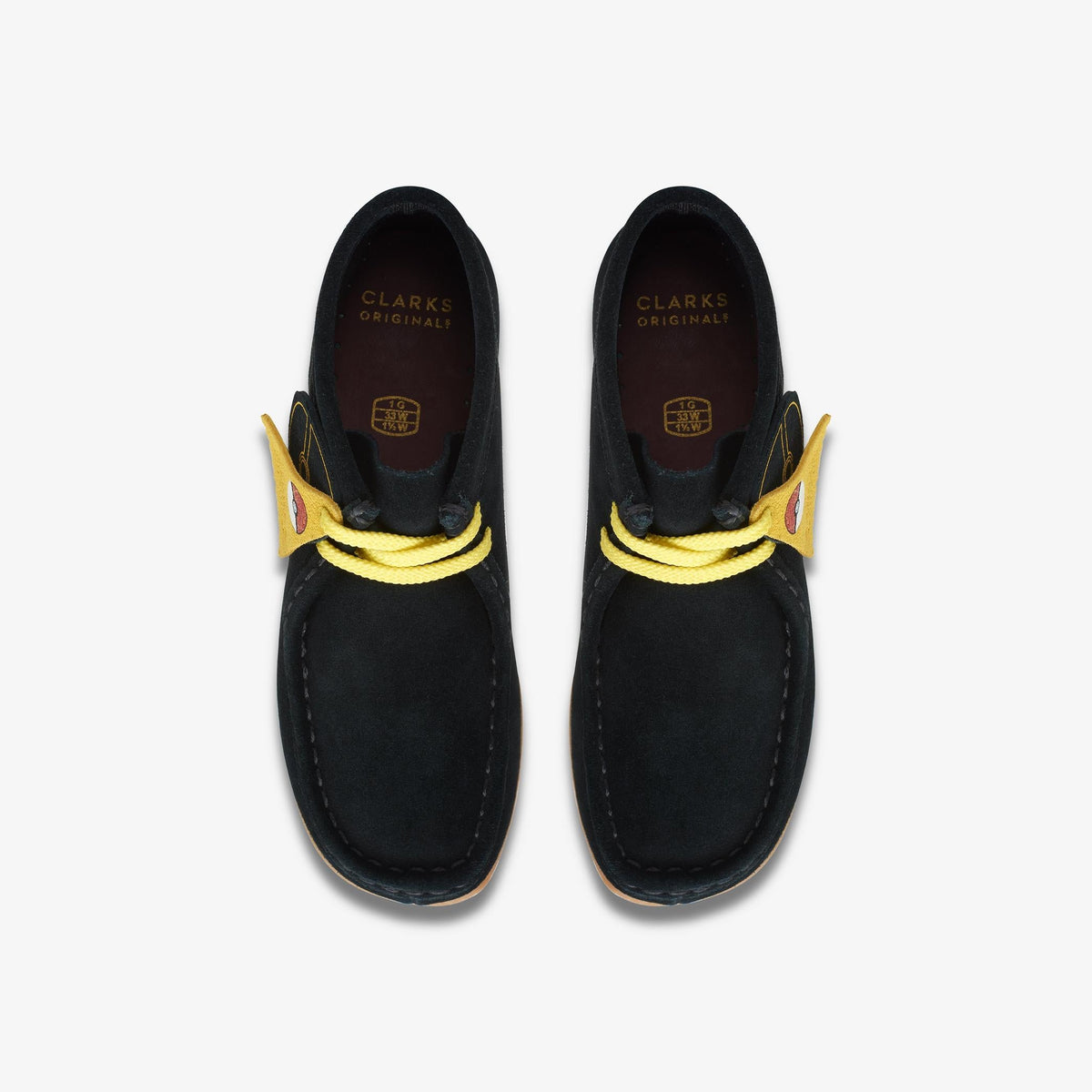 Clarks Originals Wallabee Men's Black Print 26169543 — top view