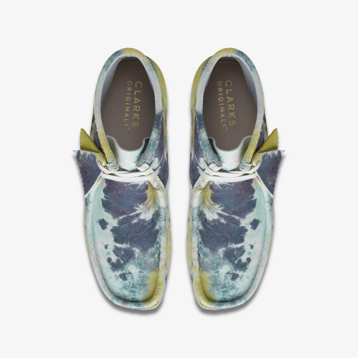Clarks Originals Wallabee Boot - Turquoise Tiedye Men's Turquoise Tiedye 26169726 — top view