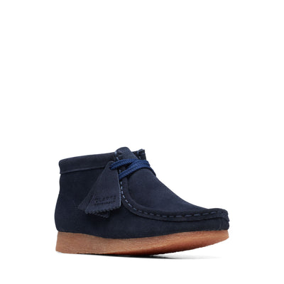 Clarks Originals Wallabee Boot O Kids' Blue