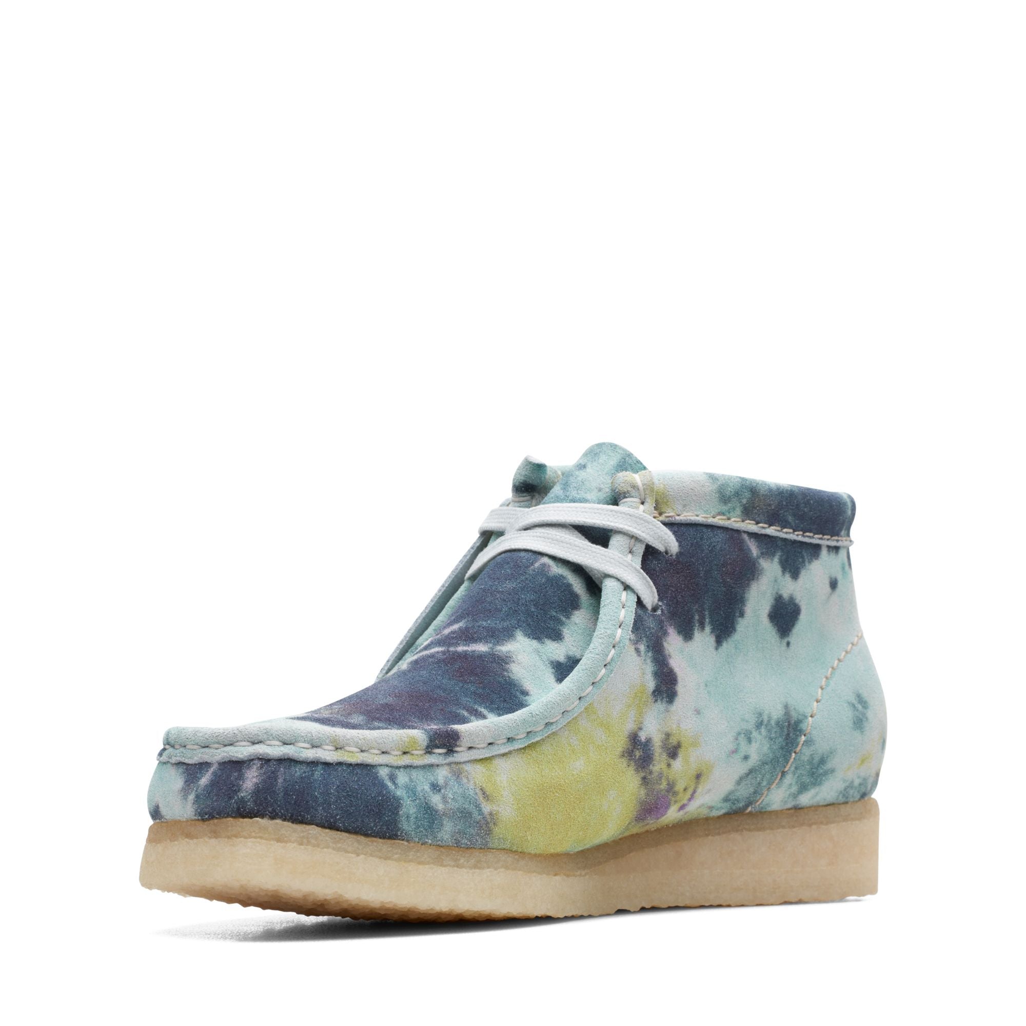 Clarks Originals Wallabee Boot Turquoise Tiedye Women's Turquoise Tie Dye