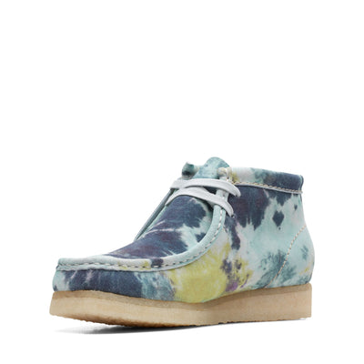 Clarks Originals Wallabee Boot Turquoise Tiedye Women's Turquoise Tie Dye