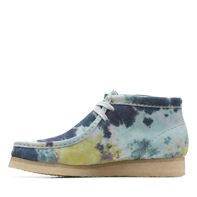 Clarks Originals Wallabee Boot Turquoise Tiedye Women's Turquoise Tie Dye