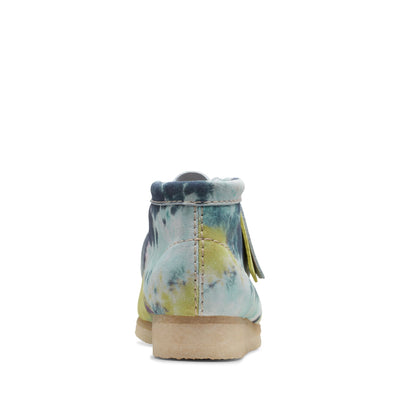 Clarks Originals Wallabee Boot Turquoise Tiedye Women's Turquoise Tie Dye