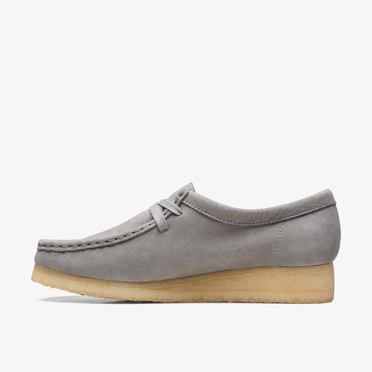 Clarks Originals Wallabee Women's Grey Nubuck 26169921 — side view