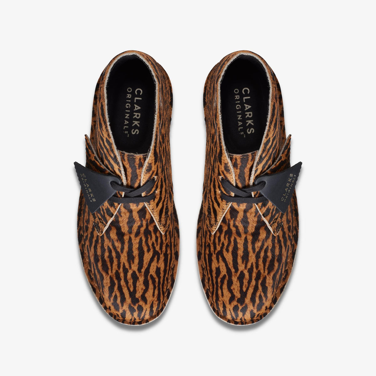 Clarks Originals Desert Boot Women's Tortoiseshell Hair-On Hide 26169945 — top view