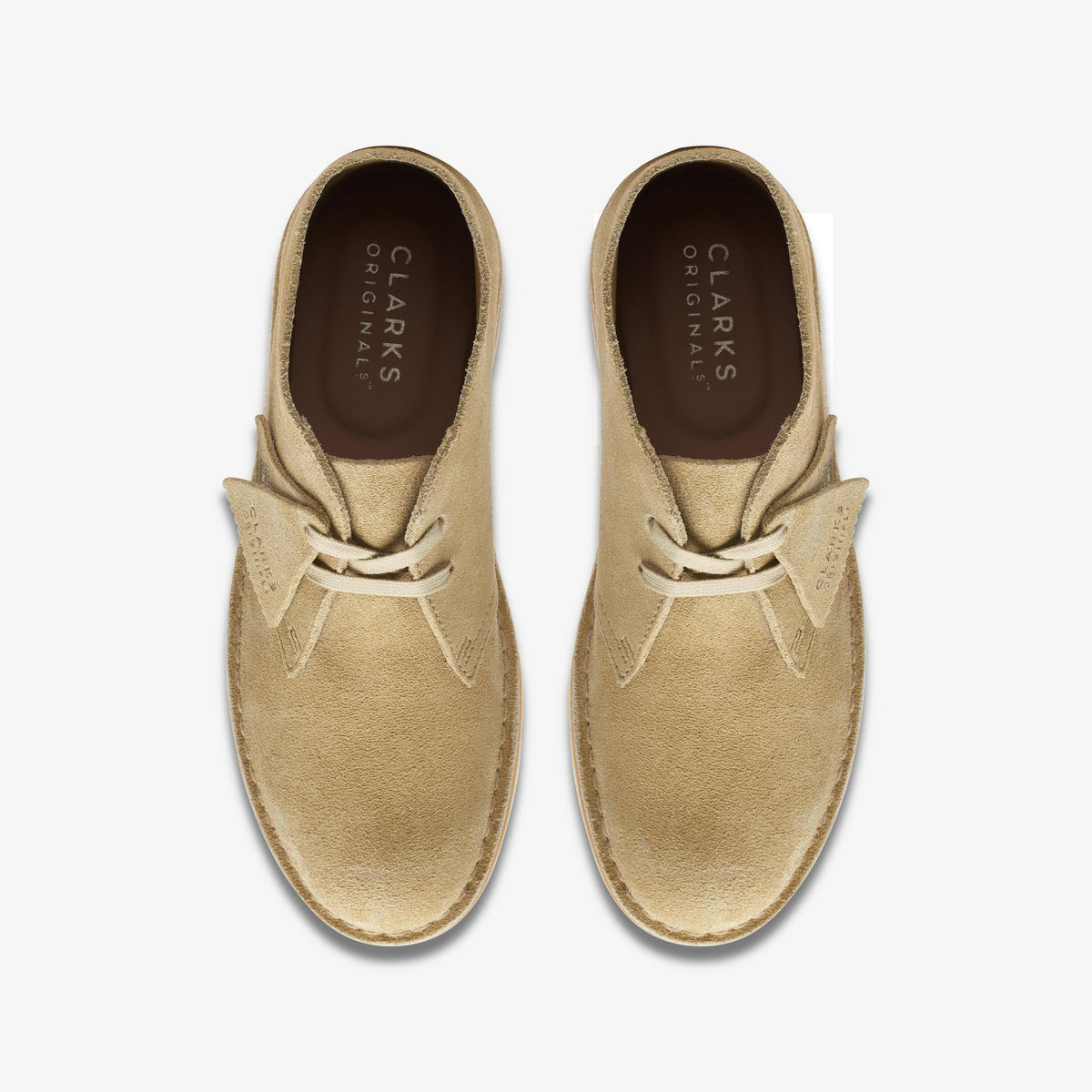 Clarks Originals Desert Boot - Maple Suede Women's Maple Suede 26169946 — top view