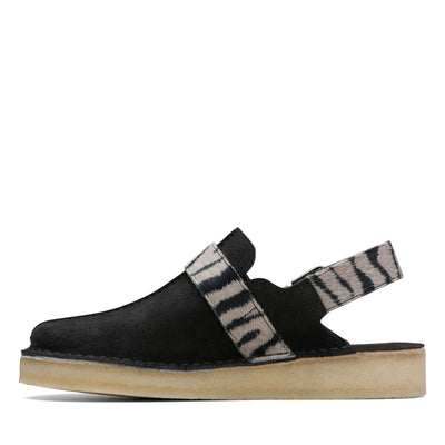 Clarks Originals Trek Mule Women's Zebra Print Suede/Calf Hair 26169974 — detail view