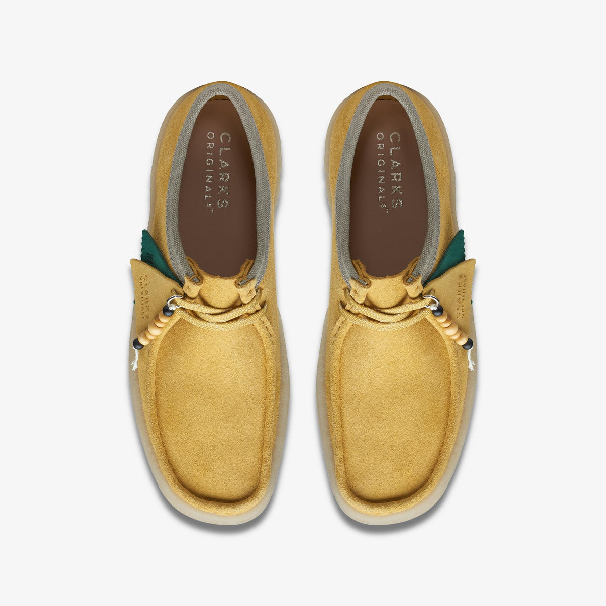 Clarks Originals Wallabee Cup Men's Amber Gold 26170044 — top view
