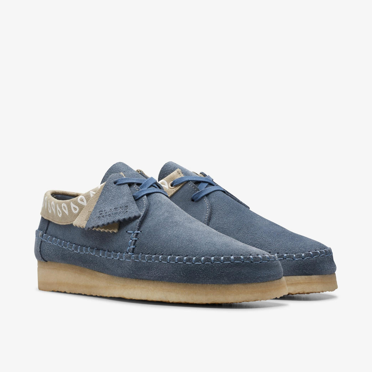 Clarks Originals Weaver Men's Navy Suede 26170095 — sole view